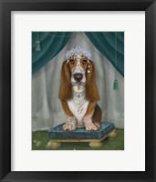Basset Hound and Tiara Fine Art Print