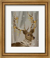 Deer with Gold Bells Fine Art Print