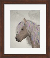 Horse Beige with Ribbons Fine Art Print