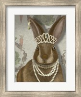 Rabbit and Pearls, Portrait Fine Art Print