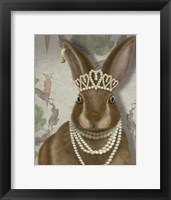 Rabbit and Pearls, Portrait Fine Art Print