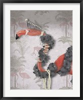 Flamingo and Pearls, Portrait Fine Art Print