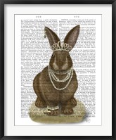 Rabbit and Pearls, Full Fine Art Print