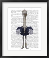 Ostrich and Pearls, Full Fine Art Print