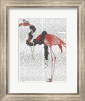 Flamingo and Pearls, Full Fine Art Print