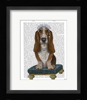 Basset Hound and Tiara Fine Art Print