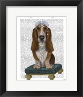 Basset Hound and Tiara Fine Art Print