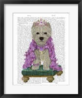 West Highland Terrier with Tiara Fine Art Print