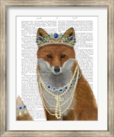 Fox with Tiara, Portrait Fine Art Print