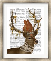 Deer with Gold Bells Fine Art Print