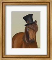 Horse Top Hat and Monocle Fine Art Print