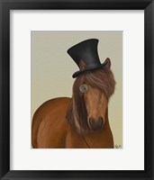 Horse Top Hat and Monocle Fine Art Print