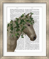 Horse Porcelain with Ivy Fine Art Print