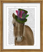 Horse with Feather Hat Fine Art Print