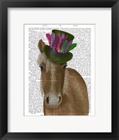 Horse with Feather Hat Fine Art Print