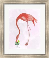 Flamingo and Cocktail 2 Fine Art Print