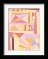 Blush Structure I Framed Print