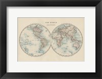 World in Hemispheres Fine Art Print