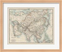 Map of Asia Fine Art Print