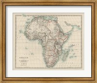 Map of Africa Fine Art Print