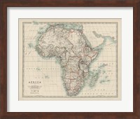 Map of Africa Fine Art Print