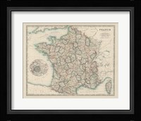 Map of France Fine Art Print