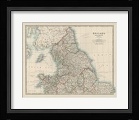 Map of England & Wales Fine Art Print