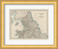 Map of England & Wales Fine Art Print