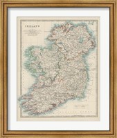Map of Ireland Fine Art Print