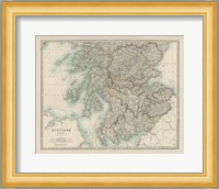 Map of Scotland Fine Art Print