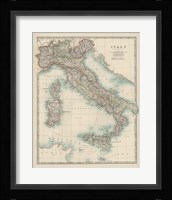 Map of Italy Fine Art Print