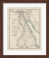 Map of Egypt Fine Art Print