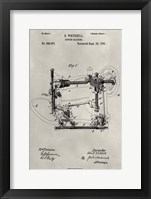 Patent--Sewing Machine Framed Print