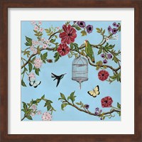 Bird Song Chinoiserie I Fine Art Print