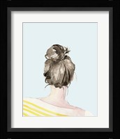Top Knot Sailor Stripes I Framed Print