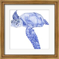 Ultramarine Sea Turtle I Fine Art Print