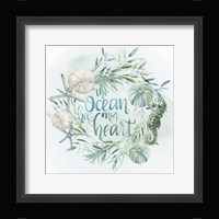 Drawn to the Sea II Framed Print