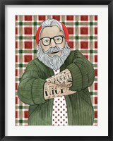 Hipster Santa II Fine Art Print