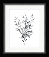 Paynes Grey Botanicals I Framed Print