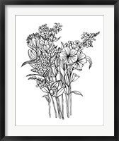 Black & White Bouquet II Fine Art Print