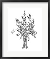 Black & White Bouquet IV Framed Print