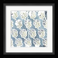 Flower Stone Tile II Framed Print