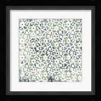 Flower Stone Tile III Framed Print