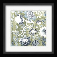 Flower Stone Tile IX Framed Print