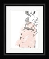 Fashion Sketches II Framed Print