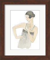 Flapper Fashion Sketches V Fine Art Print
