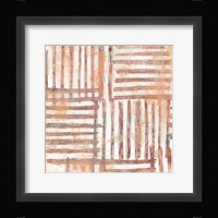Red Earth Textile I Framed Print