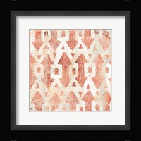 Red Earth Textile III Framed Print