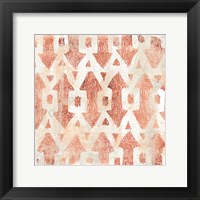 Red Earth Textile III Framed Print