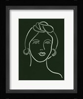 Malachite Portrait V Framed Print